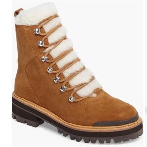 Women's Suede Lace-Up Boots - Marc Fisher Izzie
